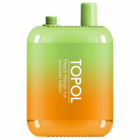 (М) Одноразовая электронная сигарета Topol Gemini Bar 10000 - Персик манго со льдом / Авокадо Дыня