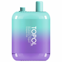 (М) Одноразовая электронная сигарета Topol Gemini Bar 10000 - Черничный йогурт / Виноград со льдом